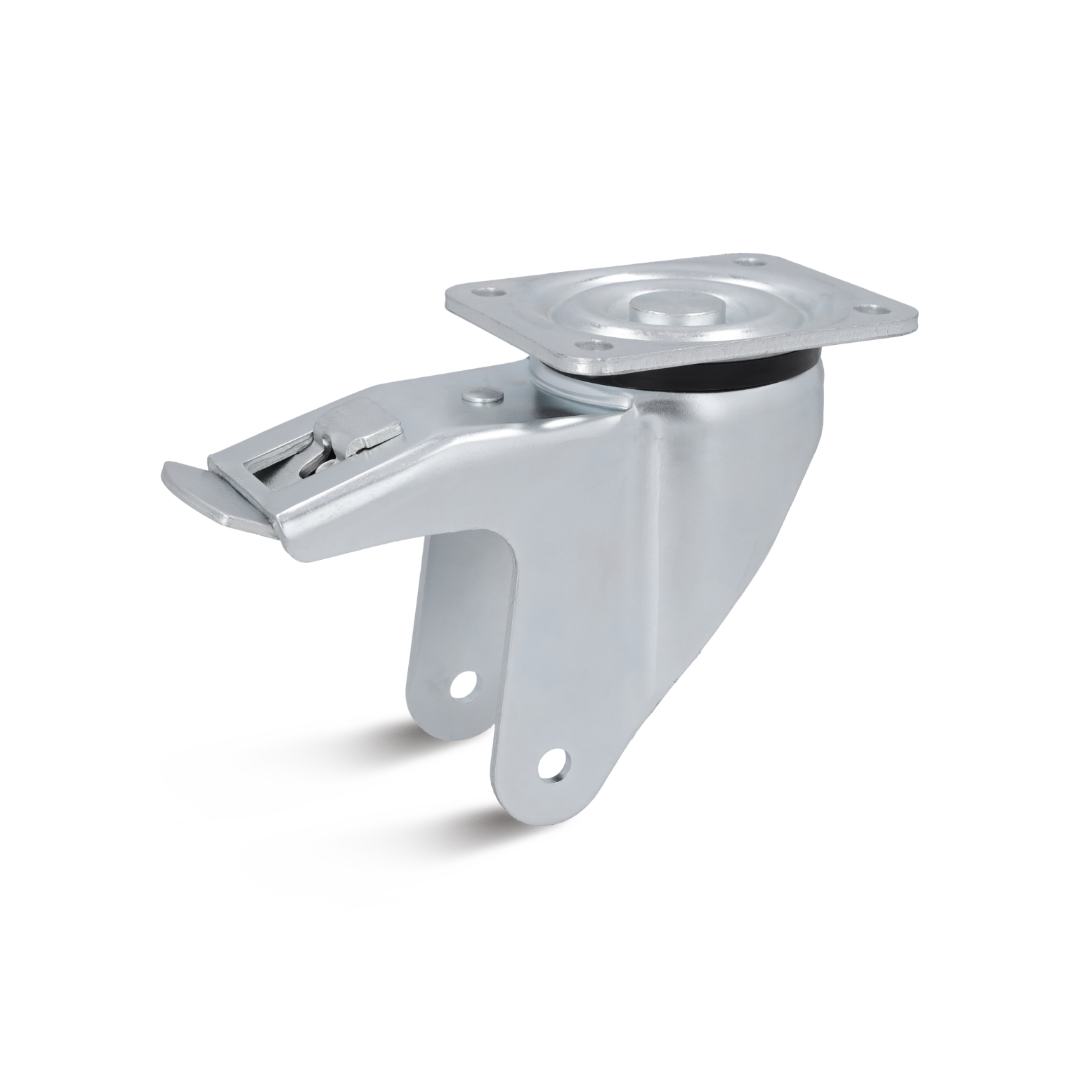 Schwerlast Stahlblech-Lenkgehäuse Stopp Raddurchmesser 200 mm