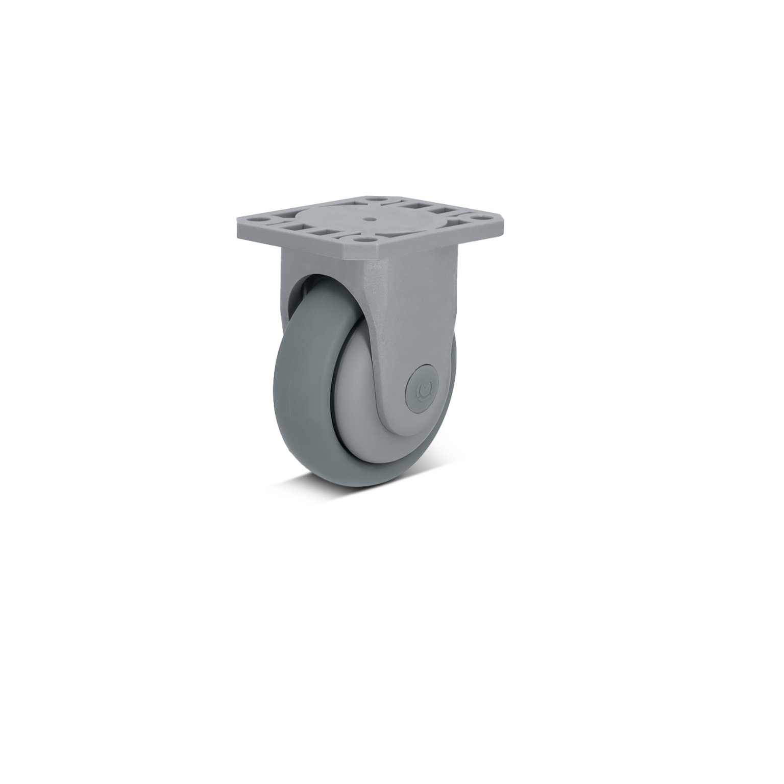 LEO Pro Outdoor-Bockrolle – Polyurethanrad, ballig, grau