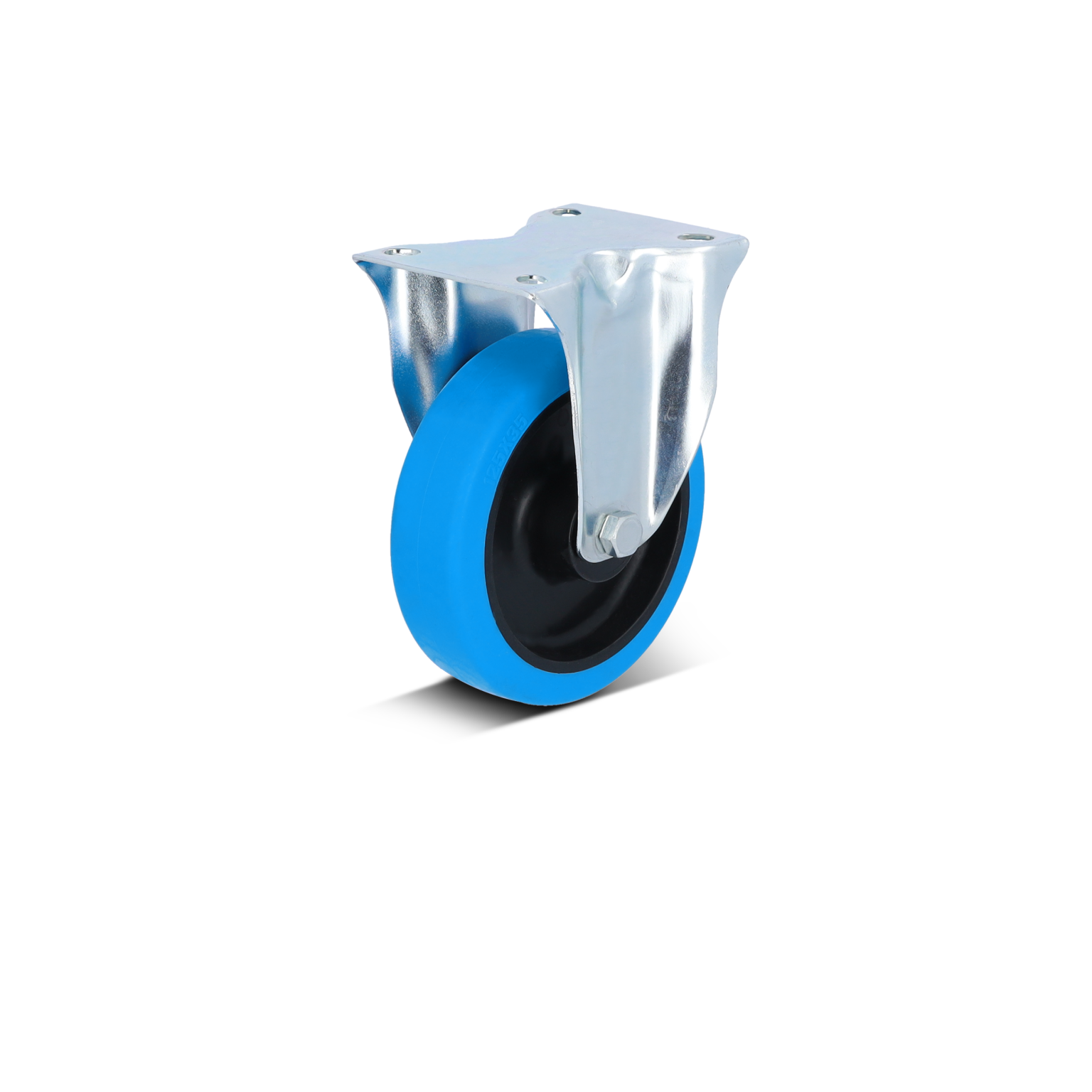ECO Bockrolle – Blue Wheel Thermoplastrad, zylindrisch