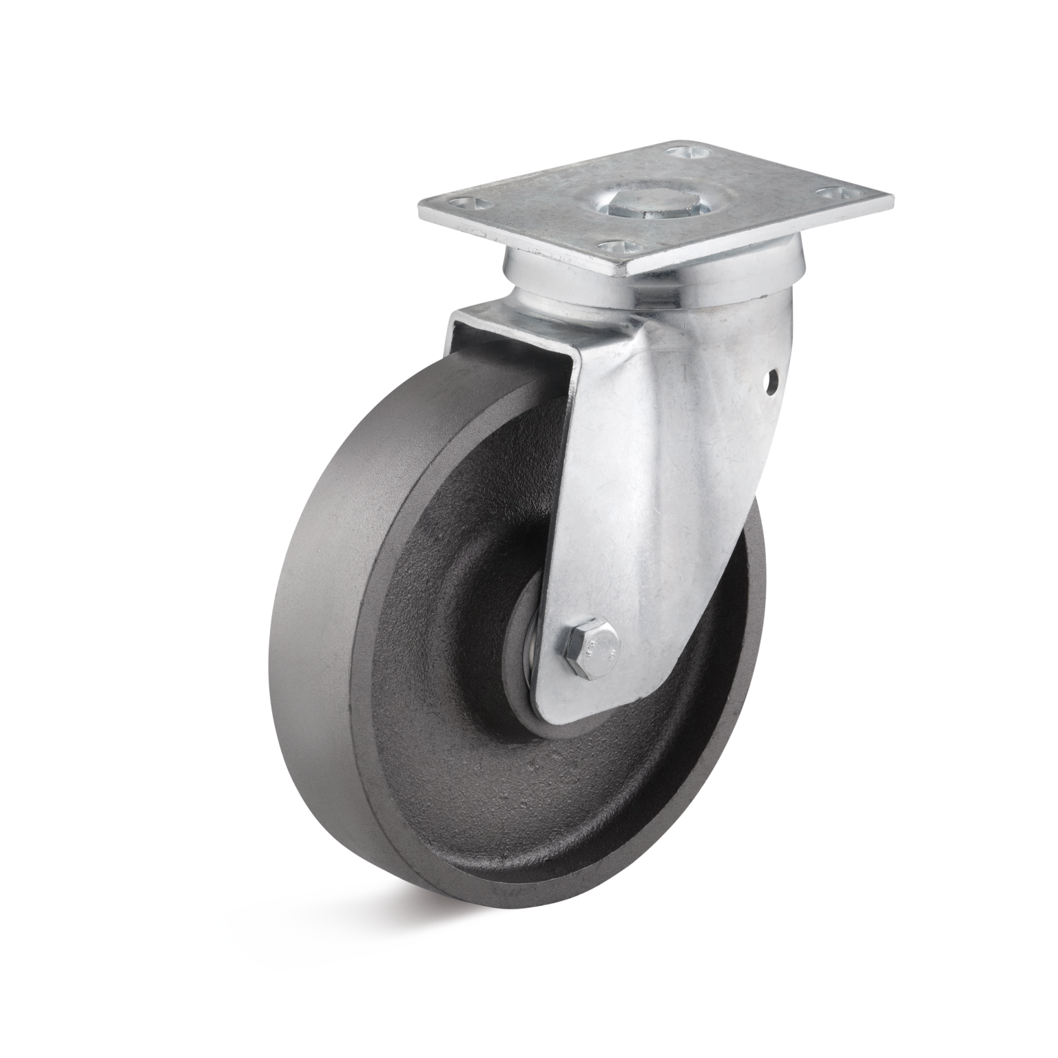 Schweres Stahlblech-Lenkgehäuse Graugussrad Kugellager 150mm