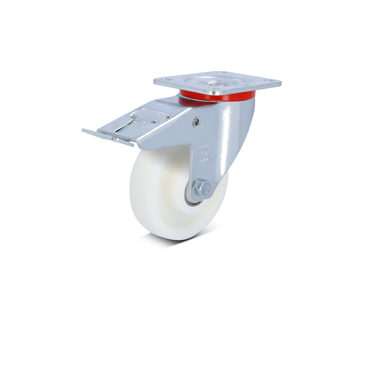 Mittelschwere Lenkrolle Stopp Polyamidrad Kugellager 150 mm