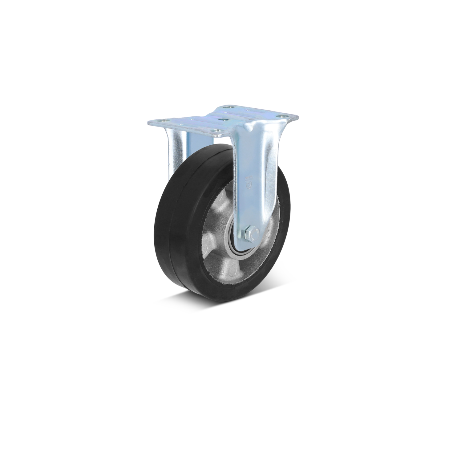 Standard-Bockrolle – elastisches Gummirad, zylindrisch