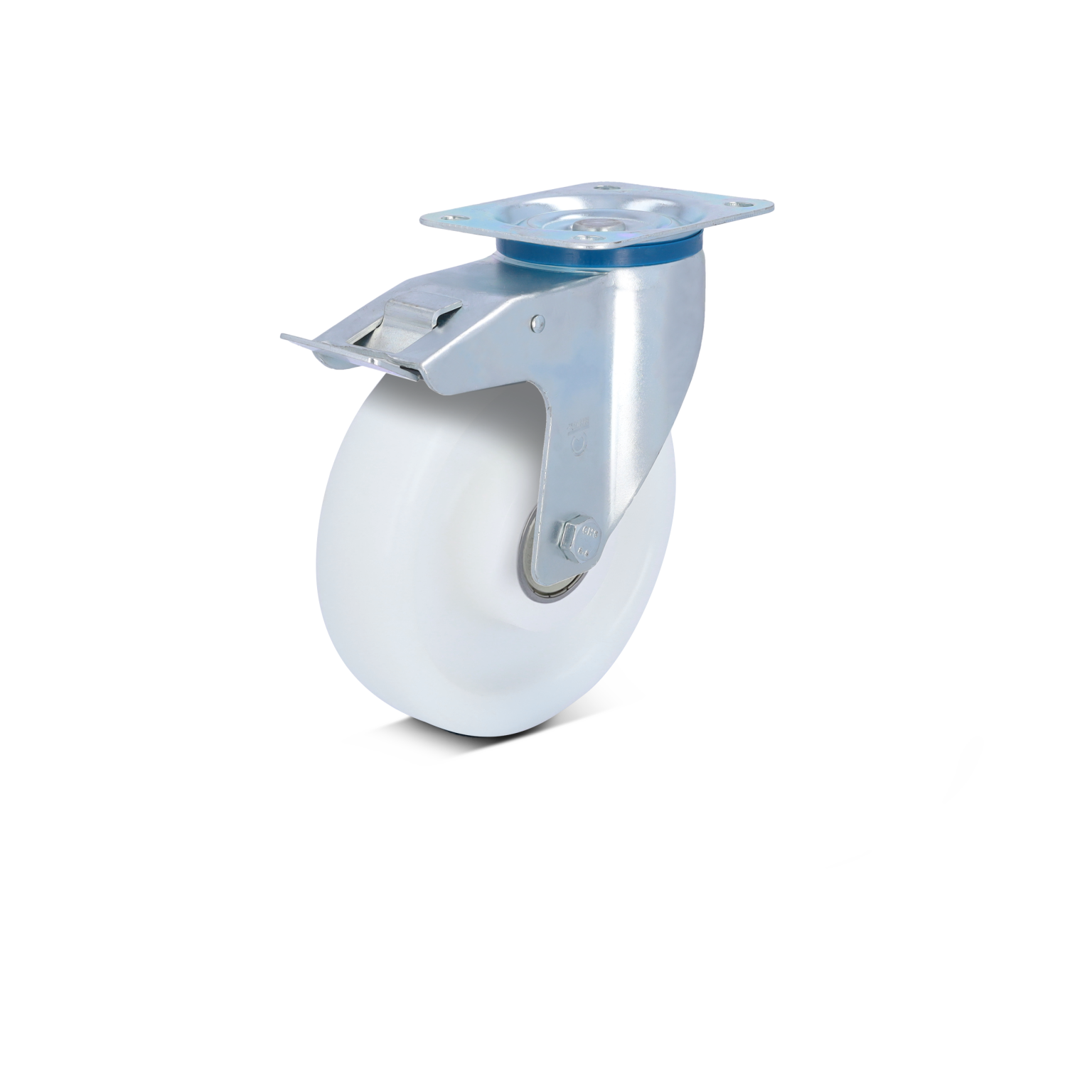 Standard Lenkrolle Stopp Polyamidrad zylindrisch Kugellager 200 mm